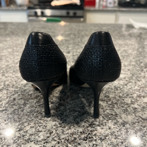 Jimmy Choo London Black Snake Embossed Heels Size 37 - Picture 6 of 13